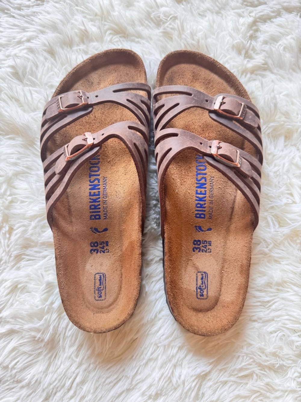 Birkenstock Granada Women’s Brown Multi-Strap Buckle Sandals